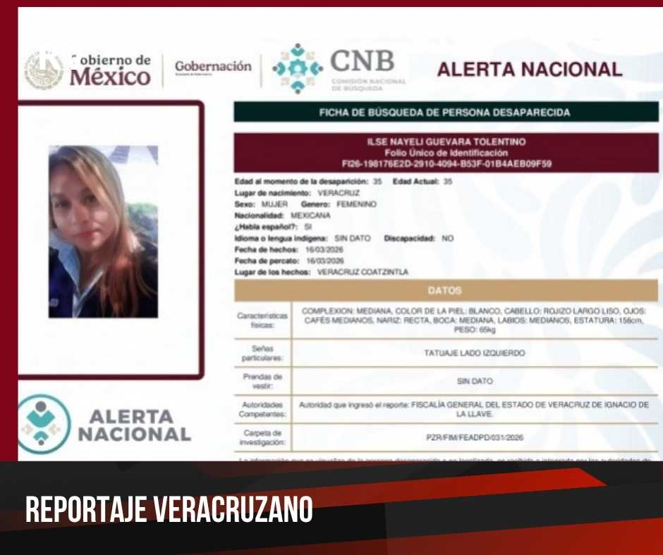 Activan alerta nacional por la desaparición de una estilista y un hombre en Coatzintla