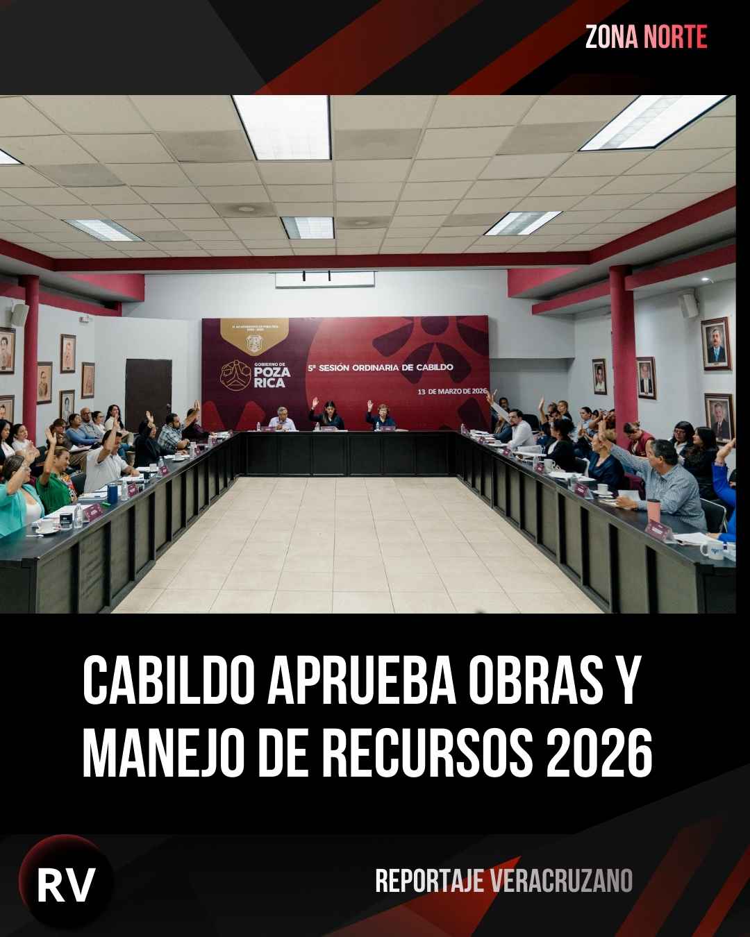 Cabildo de Poza Rica aprueba informes financieros y programa de inversión 2026