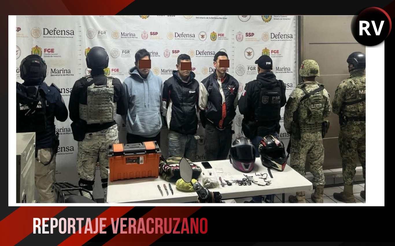 Golpe a la delincuencia en Xalapa: Tres detenidos tras cateo coordinado en la colonia Niños Héroes