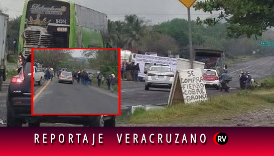 Bloqueo indígena colapsa tránsito en el norte de Veracruz; exigen obras incumplidas desde 2025