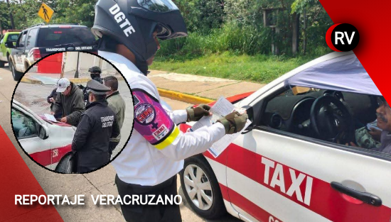 Refuerzan orden y legalidad en el transporte: SSP despliega operativo contra taxis irregulares en Veracruz